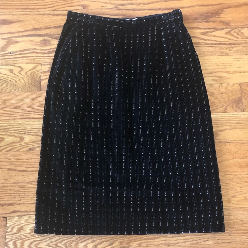 Vintage Giorgio Armani Velvet Skirt